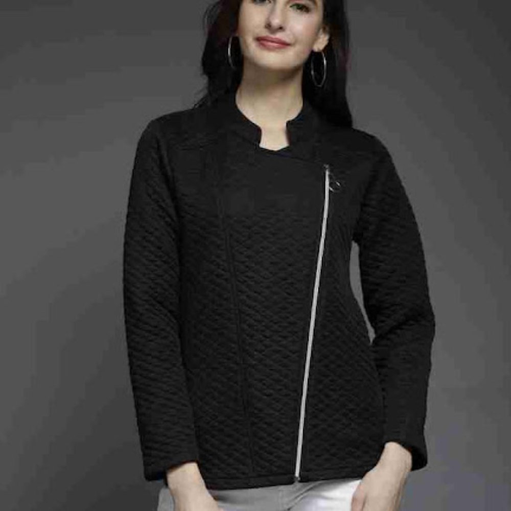 Full Sleeve Solid Jacket for women Stylish Winter Wear Round Neck NWOT